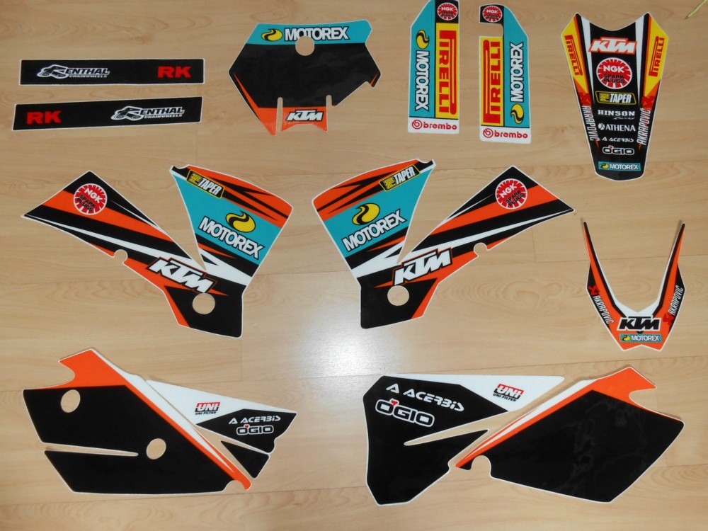 Kit déco Complet KTM SX /SXF ( 2004 ) - rd2shop.fr