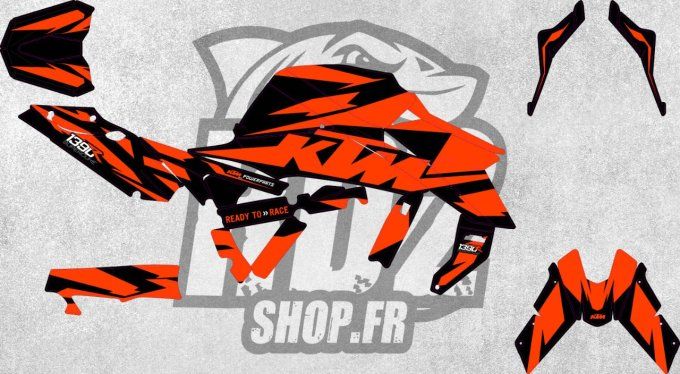 1390- SUPERDUKE - 1290 - kit deco ktm - graphics - stickers - autocollants -r -