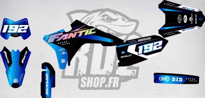 50 Supermot - fantic - 2023 - 2024 - 2025 - rd2 - 50 - xm - sm - bleu - kit deco - stickers -