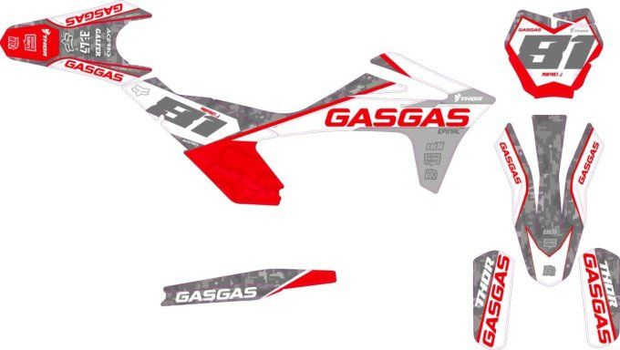 gasgas - ECF -MCF -ec - 125 - 250  - 300 - 350 - 450 - camouflage - perso - kit - deco -stickers - g