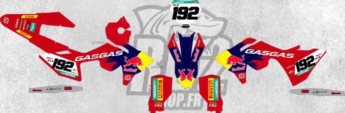 GasGas - officiel - kit deco- redbull -perso - ec - ecf - mc - mcf - 2023 - 2024 - 2025 - 2026 -