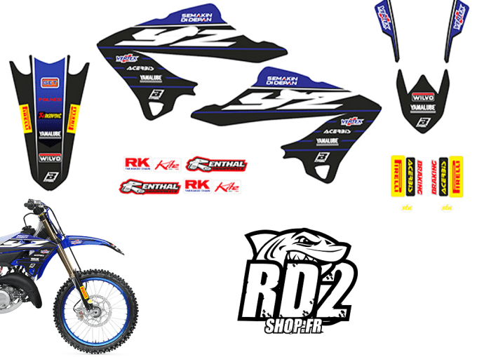 kit - deco - graphics - autocollants - yz 125 - yz 250 - 2022 - 2023 - 2024 - 2025- 2026- 2027 -raci