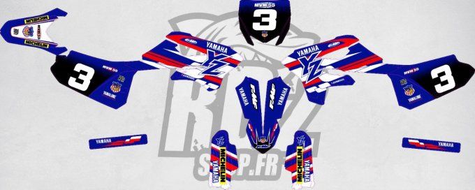 KIT DECO - graphics - yamaha - david vuillemin - replica - yz 85 - 2022 - 2023 - 2024 - 2025 - 2026 