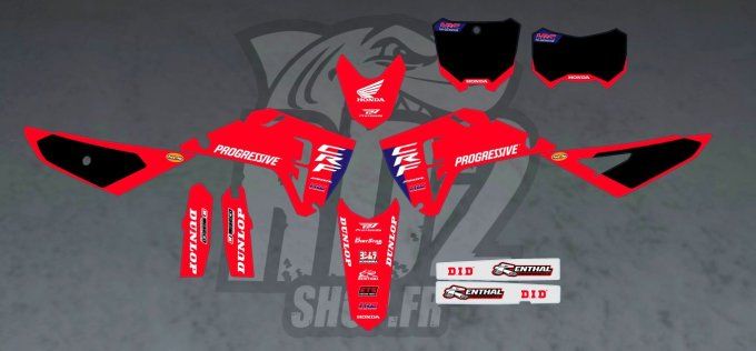 kit deco - honda - crf - 250 - 450 - hrc - usa - 2025 - 2026 - graphics - stickers -Lawrence - jett