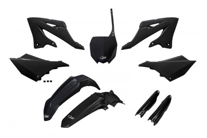 kit plastic - kit - plastique - yz - 125 - 250 - 2022 - 2023 - 2024 - 2025 -2026-2027- noir -