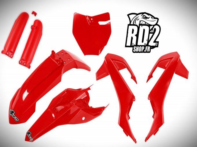 kit plastique - 65 mc - mc - 65 - gasgas - 2021 - 2022 - 2023 - 2024 - 2025 - ufo - rouge -plastic -