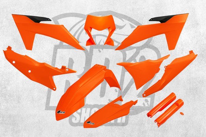 kit-plastique-exc-excf-2024-2025-orange-full-plastic-150-250-300-350-450-500-rd2 - ufo -
