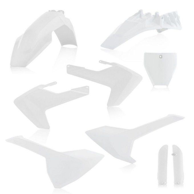 kit plastique , full , blanc , hva , tc85 , tc , 85 , 2018 , 2019 , 2020 , 2021 , 2022 , 2023 ,2024 