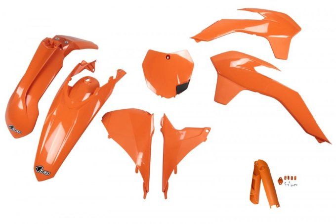 kit plastique - ktm - orange - sx 125 - sxf 250 - sxf 350 - sx 250 - sxf 450 - 2013 - 2014 - 2015 - 