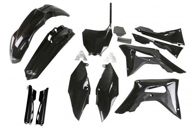 kit  - plastique - plastic - honda - crf - 250 - 450 - 2018 - 2019 - 2020 - 2021 - noir - black -