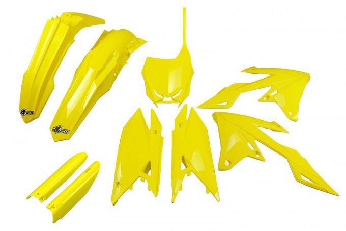 kit plastique - plastic - jaune - rz 250 - rmz 450 - 2018 - 2019 - 2020 - 2021 - 2022 - 2023 - 2024 