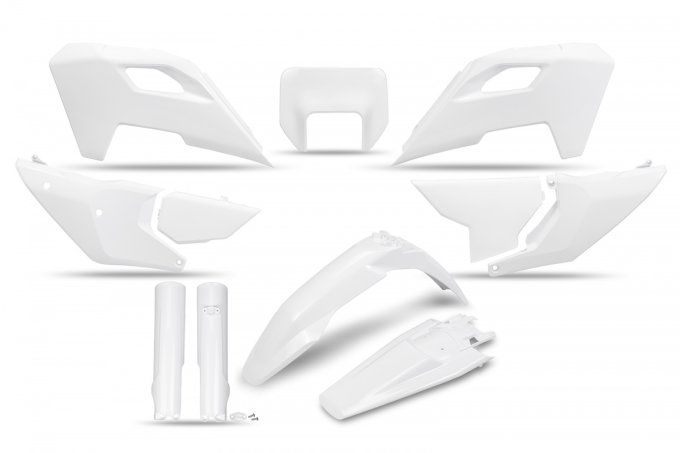 kit plastique - plastic - kit - husqvarna - te - fe  - 2024 - 2025 - blanc - white - ufo - 250 - 300