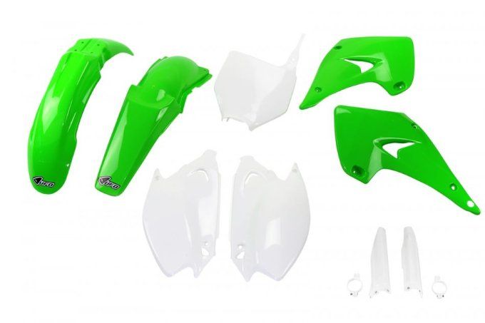 kit -plastique  - plastic - kx125 - kx250 - kx - 125 - 250  - vert - green - rd2shop -