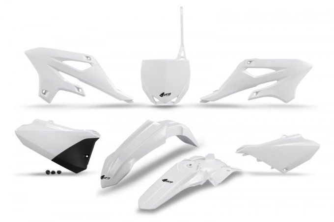 Kit plastique yamaha , kit plastique ufo , blanc , yz 85 , 2022 - 2023 - 2024 - 2025-2026-2027-