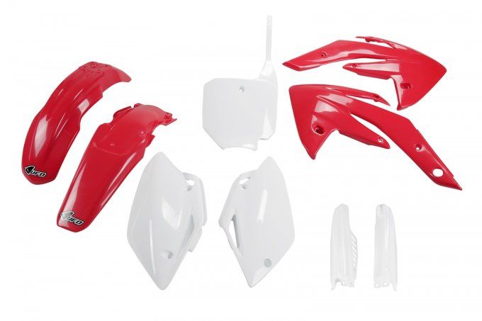 kit-plastiques-crf-150-crf150-honda-rouge - blanc- 2022 - 2021- 2020-2023-2024-2025-