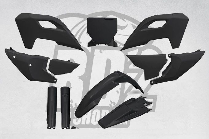 kit-plastiques-noir-ufo-husqvarna-tc-fc-2023-2024-plastics - 125 - 250 - 300 - 350 - 450 -