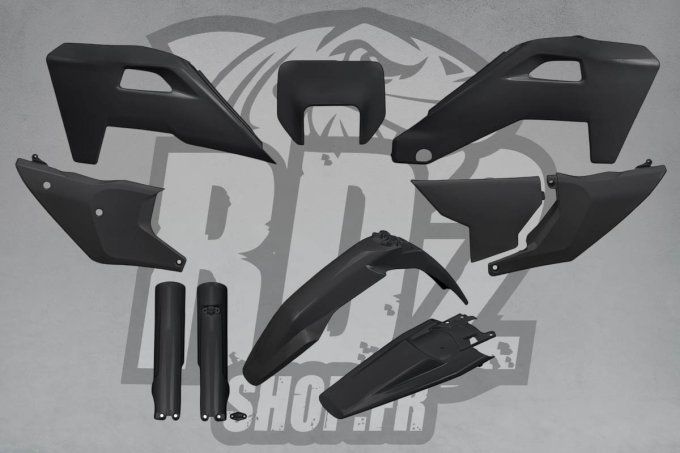 kit plastiques - te - fe - husqvarna - enduro - 2026 - 2027 -heritage - hva - noir -
