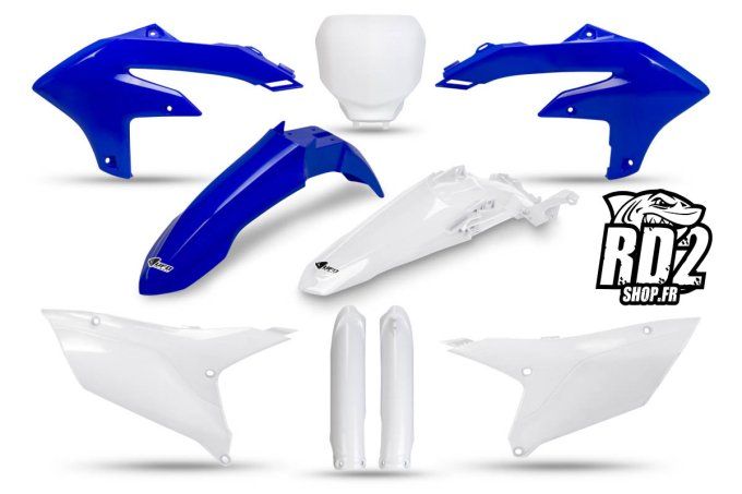 kit - plastiques -yamaha -yzf 250 - yzf 450 - 2023 - 2024 - 2025 - 2026 - limited - blanc bleu - ufo