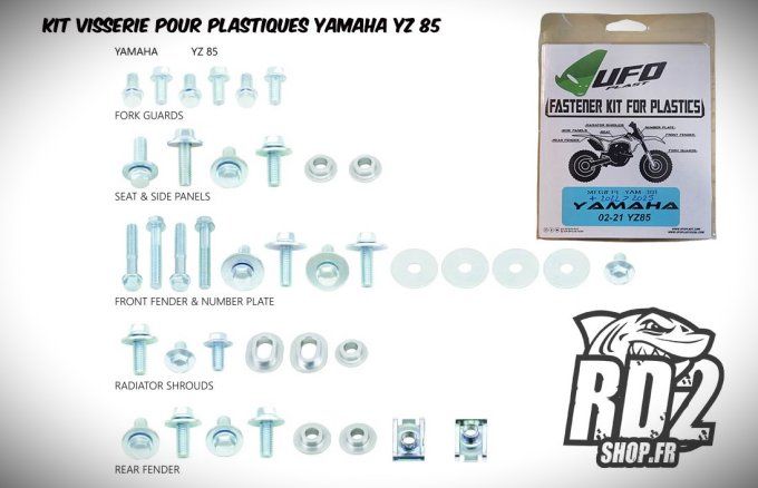 kit - visserie -ufo - plastiques - yz -85 - yz85  - vis - bolt - rd2shop -