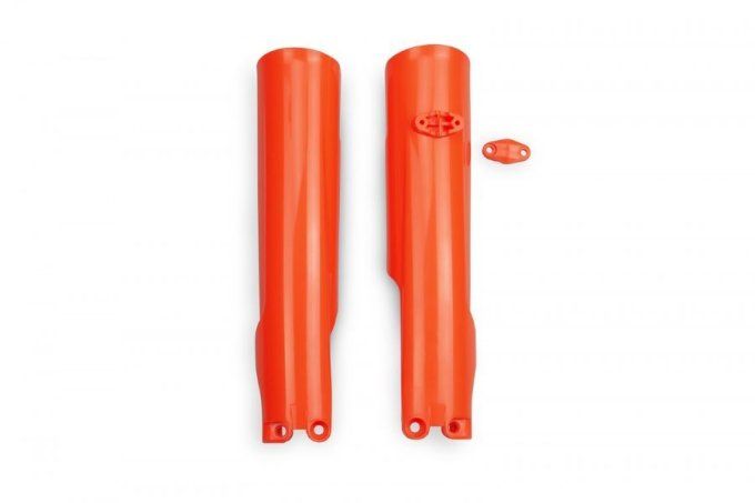 Protections-fourche- KTM -SX - SXF- 2023  - 2024 - 2025 + EXC-  EXCF 2024 - 2025-orange FLUO- ufo -