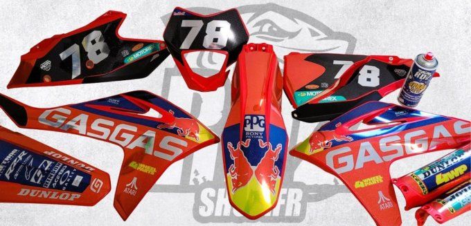 service pose - kit deco - kit deco perso - pose stickers - motocross - enduro