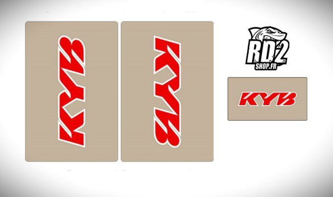 stickers , autocollant , transparent , fourche , kyb, yamaha  , kayaba  , amortisseur , kawasaki